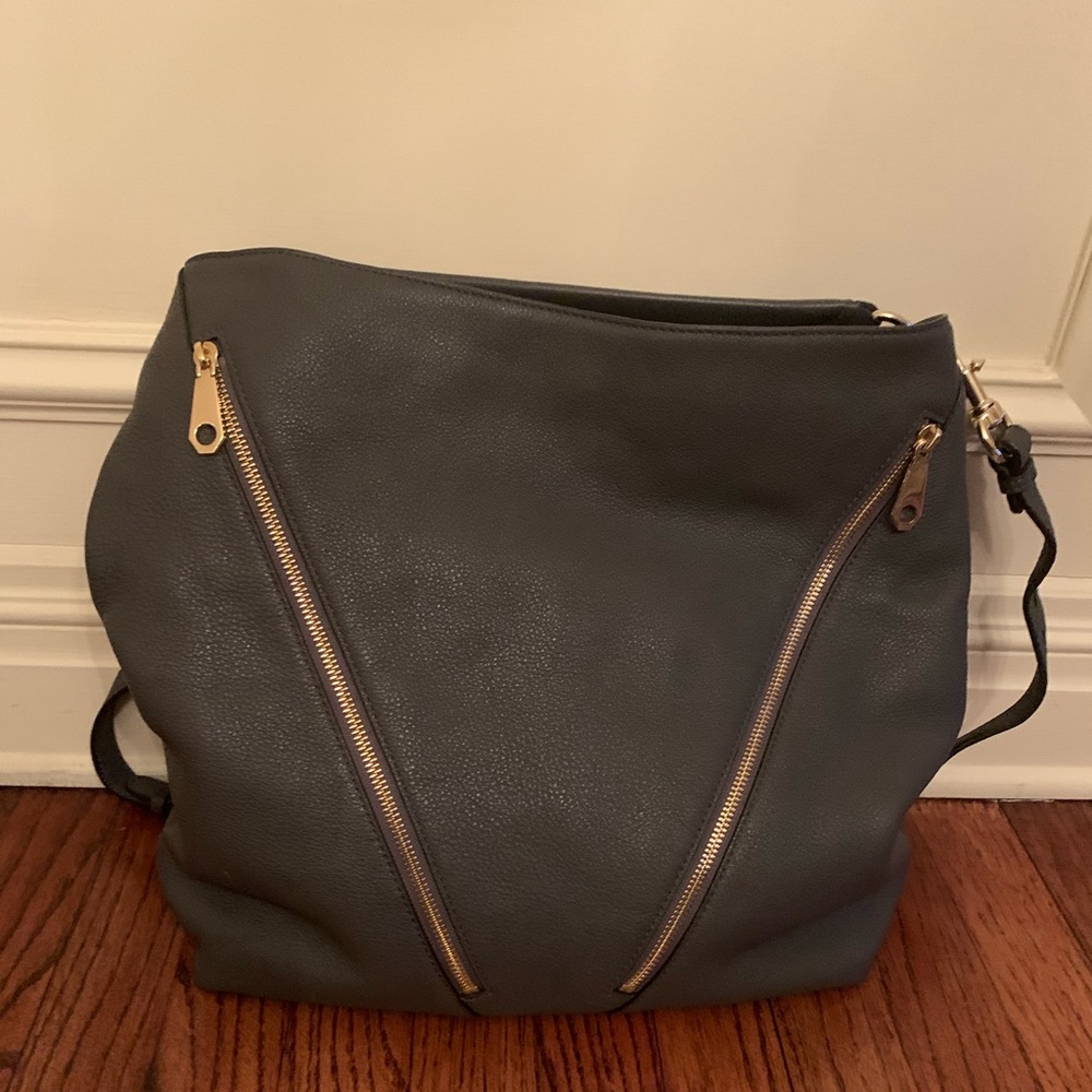 Rebecca Minkoff grey leather handbag